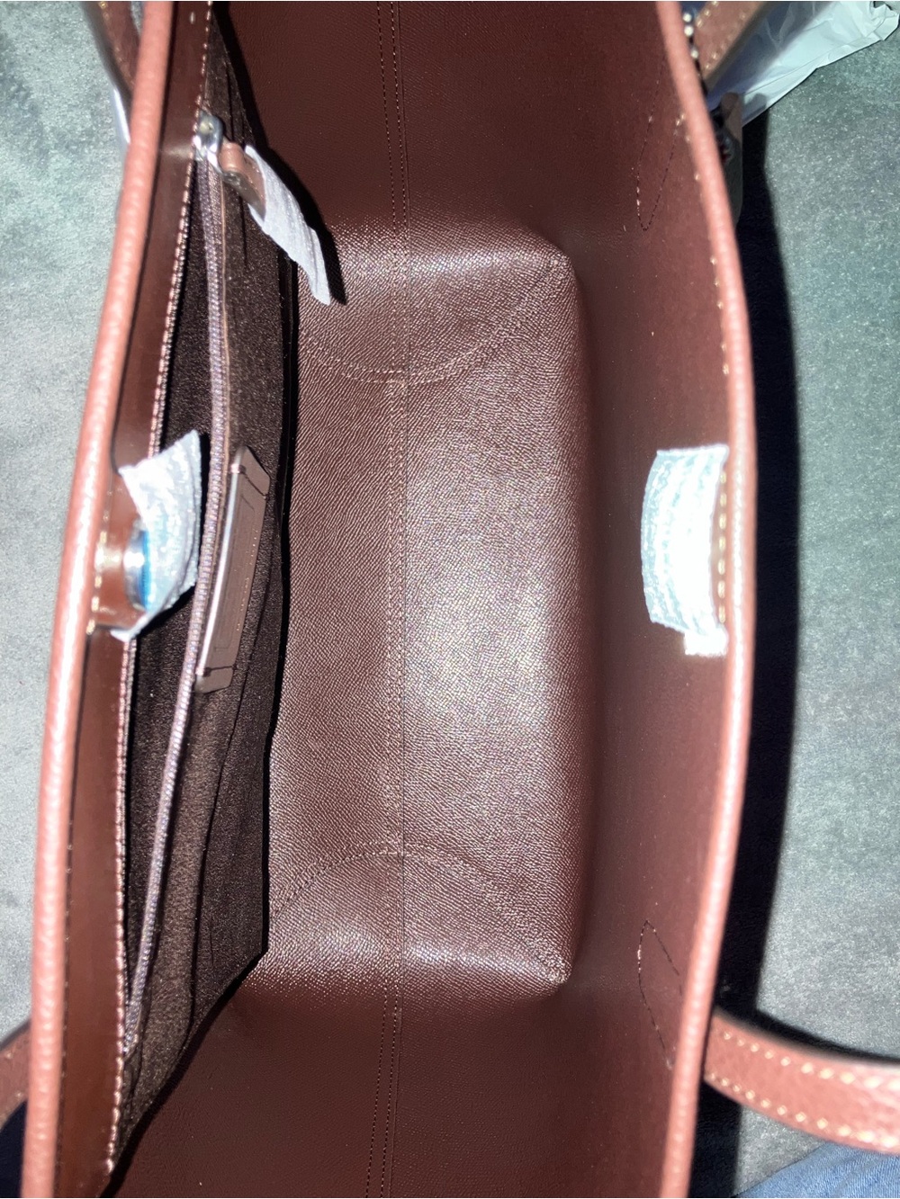NWT Coach City Tote in Maple/Silver - Picture 8 of 8